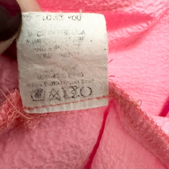 Show Me Your Mumu Johns Button Down Shirt Dress Electric Pink XL+ Neon Oversized - Picture 7 of 10